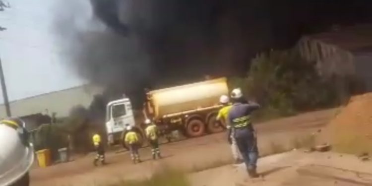 Sierra Rutile warehouse gutted by fire