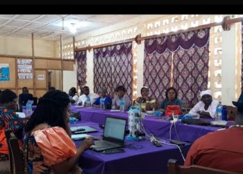 Representatives of various women's rights groups attend a training on Sierra Leone's gender laws in Kailahun. Photo credit, Kemo Cham, ManoReporters.