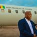Guinea Foreign Minister, Dr. Morissanda Kouyaté, shortly before boarding a Guinean aircraft on Tuesday, February 28. Photo credit, Presidency of Guinea.