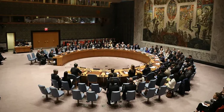 A session of the UNSC. Photo credit, Reuters