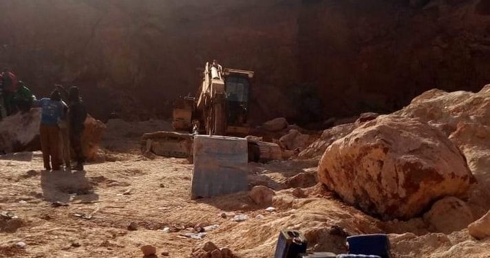 A scene of an illegal gold mine in Guinea. Photo credit, Guinea Martin