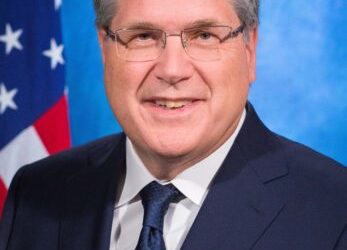 Outgoing US Ambassador David Reimer is leaving as relations between SIerra Leone and US takes a dipe over the conduct of the June 24, 2023 elections. Photo credit, US Embassy