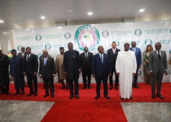 ECOWAS Leaders in Bissau. Photo credit, ECOWAS leaders