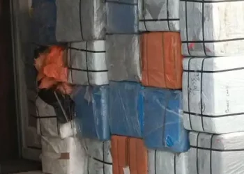 Part of this consignment of Tramadol seized by Nigerias drug law enforcement agency was meant to be shipped to Freetown, according to a spokesman for the agency. Phot credit, Daily Nigerian