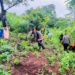 Project 1808 volunteers planting trees in the Koinadugu College campus in Kabala. Phot credit, Project 1808 Incorporate.