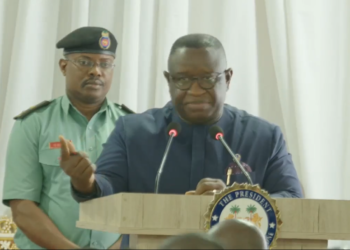 Screen grab of President Bio addressing civil society activists at State House on July 4, 2023. Photo credit, Kemo Cham, ManoReporters
