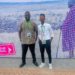 Dr Alhaji Umar Njai poses with his mentee, Abubakar Sesay at the Africa Climate Summit in Nairobi. Photo credit, Project 1808