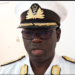 Commodore Samuel Ayelazono, Flag Officer Fleet of the Ghana Navy. Photo credit, Kemo Cham, ManoReporters