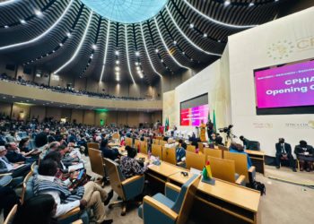 Delegates at the opening session of CPHIA 2023 in Lusaka, Zambia on November 27, 2023. Photo credit, CPHIA Communication Team