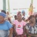 A group of women gather at the PDC Field in Pujehun Town for the monthly meting of the Women of Wanjama, a pressure group representing the women of Pujehun District, November. Photo credit, Brima Sannoh, ManoReporters