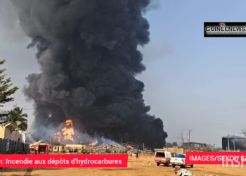 Screengrab of footage by Guinee News. Kemo Cham, ManoReporters.