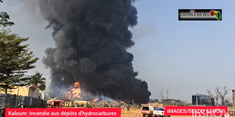 Screengrab of footage by Guinee News. Kemo Cham, ManoReporters.