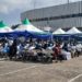 The scene of an interfaith service organized for members of the security forces who died during the alleged attempted coup in Sierra Leone on November 26. Photo credit, Kemo Cham, ManoReporters