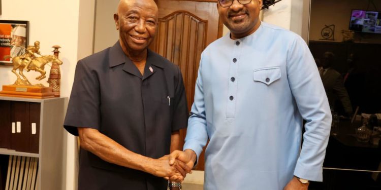 President Boakai received VP Jalloh at his Rehab residence in Monrovia on Monday, January 29. Photo credit, Executive Mansion - Liberia.
