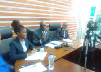 Health Minister Dr Austin Demby speaks at the launch of Sierra Leone's Child Health Action Plan on Monday, February 26, 2024. Photo credit, Mohamed Sahr, ManoReporters