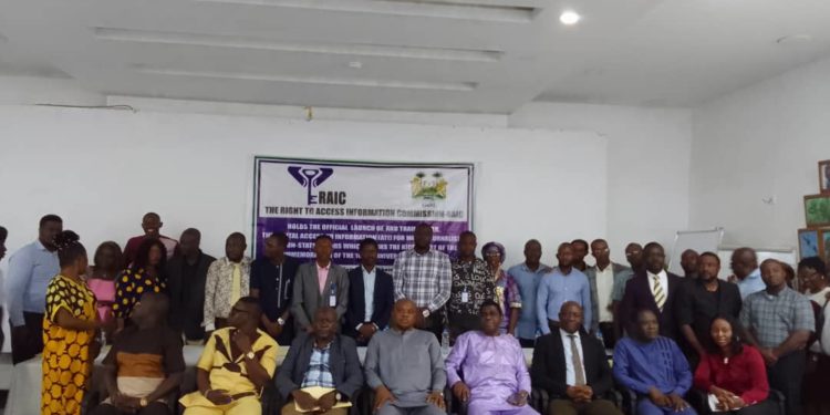 Participants at a capacity training organized by RAIC on March 26, 2024. Photo credit, Mohamed Sahr, ManoReporters