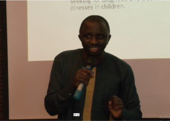 Dr Sulaiman Lakoh speaks during the inception meeting. Photo credit, ManoReporters