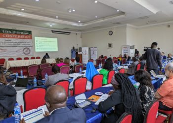 A presentation on UHC after the opening session. Photo credit, Kemo Cham, ManoReporters