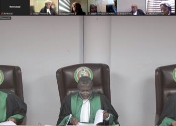Image of the ECOWAS Court hearing shared by AdvocAid on May May 2nd, 2024.