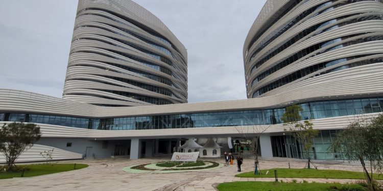 Africa CDC headquarters in Addis Ababa, Ethiopia. Image, Kemo Cham, ManoReporters.