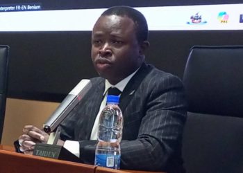 Dr Raji Tajudeen Mohamed, Deputy Director General of the Africa CDC, addressed journalists at the Africa CDC headquarters in Addis Ababa, Ethiopia, August 19, 2024. Image, Kemo Cham, ManoReporters.