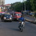Soldiers search vehicles along the street leading to the Wilberforce Barracks, which was scene of an attack, in aftermath of the failed coup. Image, ManoReporters.