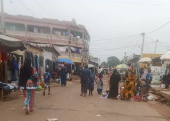 A street in Serekunda, the largest city in The Gambia. Image, Kebba Ansu Manneh.