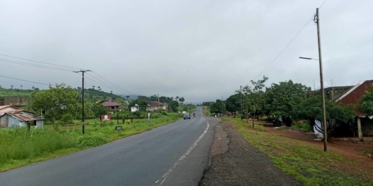 A view of During Town from the Waterloo-Tombo highway. Image, Janet Sam-Kobba, ManoReporters.