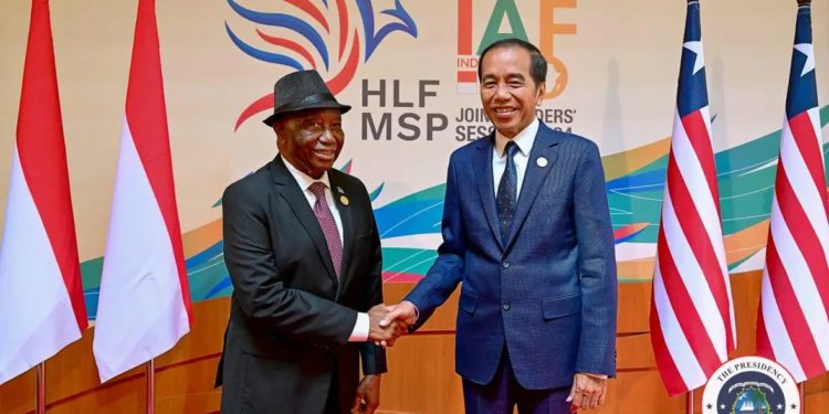 President Boakai met with Indonesian President Joko Widodo and held Bilateral Talks on the Margins of Indonesia-Africa Forum lI early September. Image, Liberian Embassy in London.