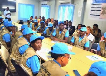 A team of Sierra Leonean medical personnel ready for deployment in Rwanda as part of response to an ongoing Marburg Virus Disease outbreak. Image, Office of the Vice President of Sierra Leone.