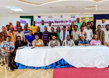 Cross section of participants and stakeholders at the environmental training in Kenema. Image, EU Delegation to Sierra Leone.