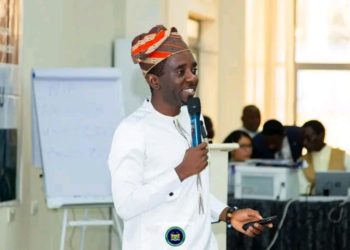 Minister of Information and Civic Education, Chernor A. Bah. Image, MOICE.