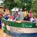 Officials of Project 1808 and their partners pose with some members of Karako Sukurala Village at the newly inaugurated water well. Image, Project 1808.