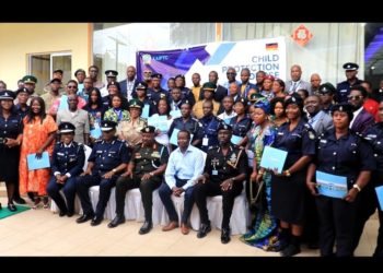 Participants and trainers from the Koffi Anan International Peacekeeping Training Center pose for a group photo in Freetown, October 10, 2024. Image, Cheryl Thomas, ManoReporters.