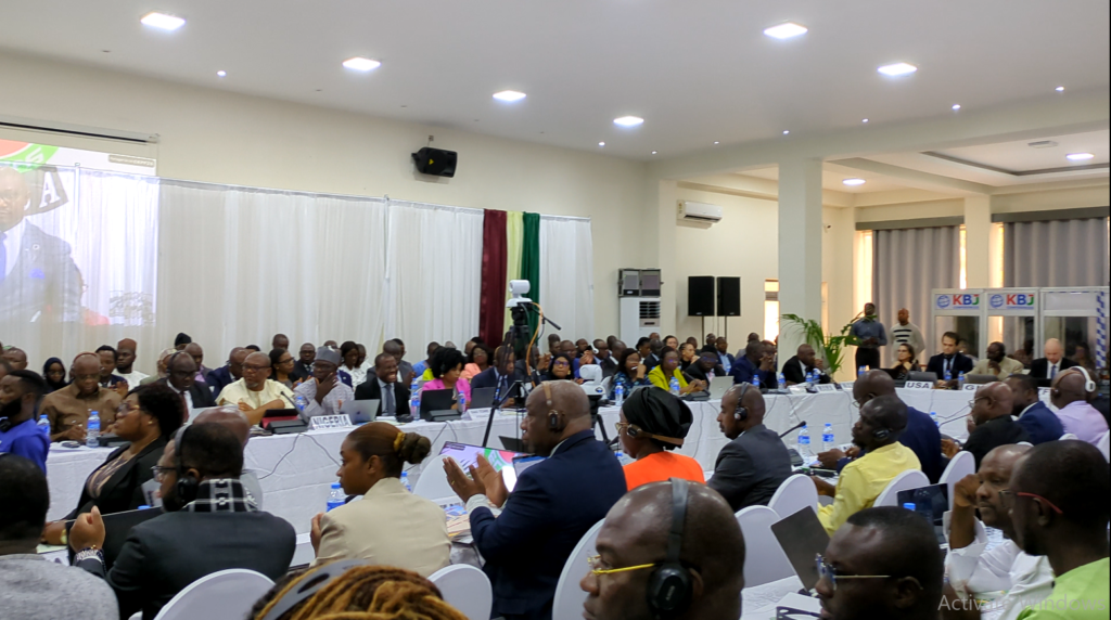 The Freetown meeting which is ongoing at the New Brooksfield Hotel is the 42nd Technical Commission/Plenary and 29th Ministerial Committee Meeting. Image, Kemo Cham, ManoReporters.