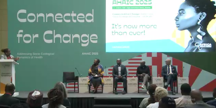 Screen grab of pre-conference press briefing at the AHAIC 2025. Image, Kemo Cham, ManoReporters.