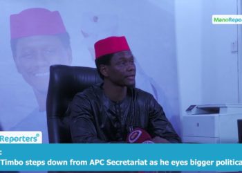 Osman Timbo steps down from APC Secretariat as he eyes bigger political office