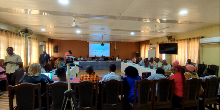 Panoramic view of Roundtable on domestic resource mobilization for healthcare funding in Sierra Leone. Image, Kemo Cham, ManoReporters