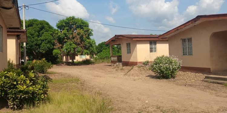 A deserted Tongay Road Amputee Camp, Pujehun Town, Pujehun District. Photo by Brima Sannoh, ManoReporters, April 25th, 2025.
