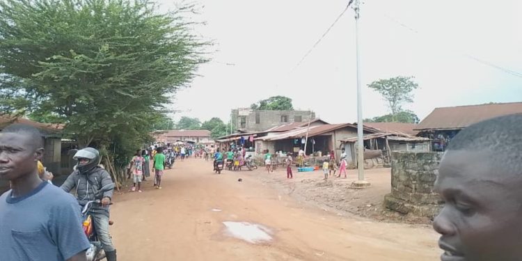 A view of the heart of Sahn Malen, Pujehun District on 20th, May, 2025. Image, Brima Sannoh, ManoReporters.