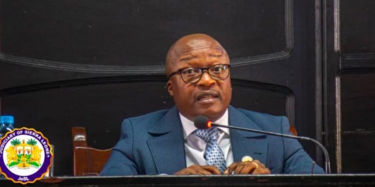 Chief Justice Komba Kamanda. Image, Judiciary of Sierra Leone