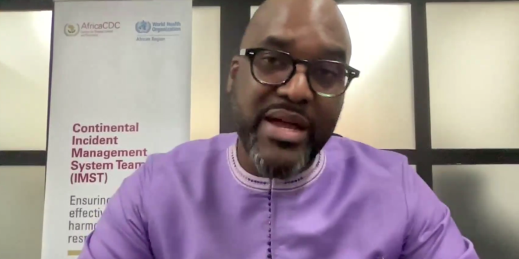 Dr Yap Boum, Deputy Head of the Africa CDC's IMST. Image, Screengrab, Kemo Cham, manoReporters