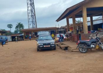 The main commercial vehicle park in Pujehun Town on 21st May, 2025. Image, Brima Sannoh, ManoReporters.