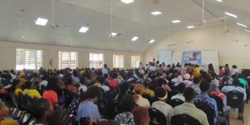 Participants at the opening ceremony of a four-day boot camp in Freetown, on Wednesday, May 14, 2025. Image, Kemo Cham, ManoReporters.