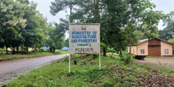 A view of the Ministry of Agriculture and Food Security in Pujehun on the 23nd June, 2025. Image: Brima Sannoh, ManoReporters.