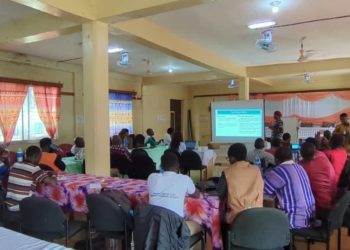 A training session on Infodemic Management in Bo on July 11, 2025. Image, Kemo Cham, ManoReporters.