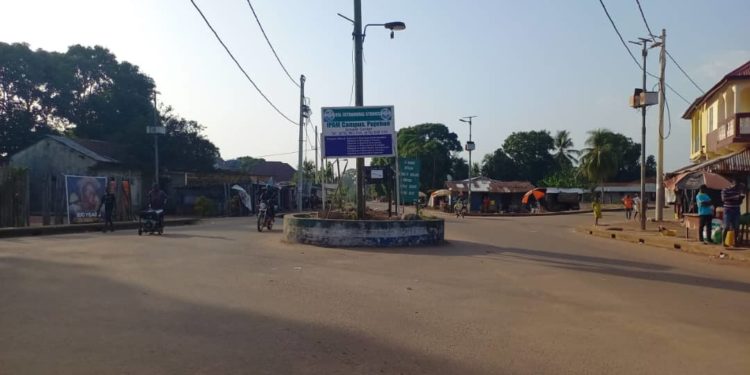 Central view of Pujehun Town on 28th June, 2025.Image, Brima Sannoh, ManoReporters