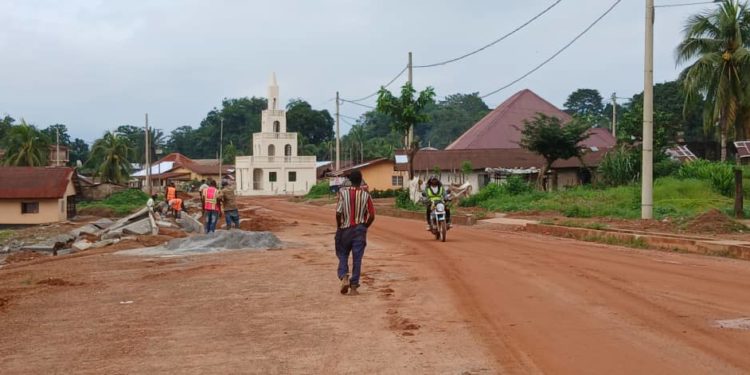 Gobaru Town, a community in Kpanga Krim Chiefdom, Pujehun District, where more people suffered political violence in the district, on 15th July, 2025. Image, Brima Sannoh, ManoReporters.