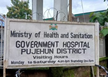 The Ministry of Health building in Pujehun Town on 15th July, 2025. Image, Brima Sannoh, ManoReporters.