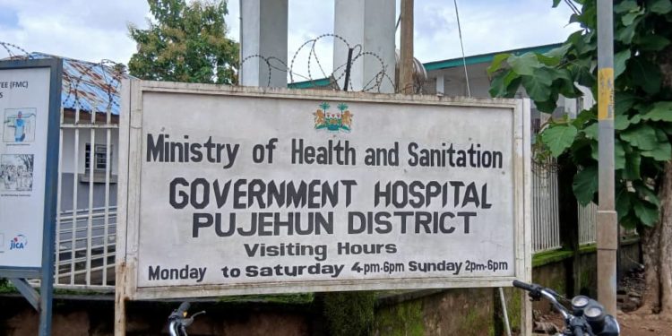 The Ministry of Health building in Pujehun Town on 15th July, 2025. Image, Brima Sannoh, ManoReporters.